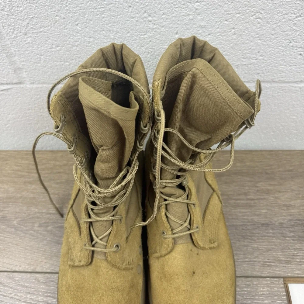 U.S. ARMY HOT WEATHER ARMY COMBAT BOOT COYOTE VIBRAM SOLE‎ MEN'S SIZE 10 R BOOTS